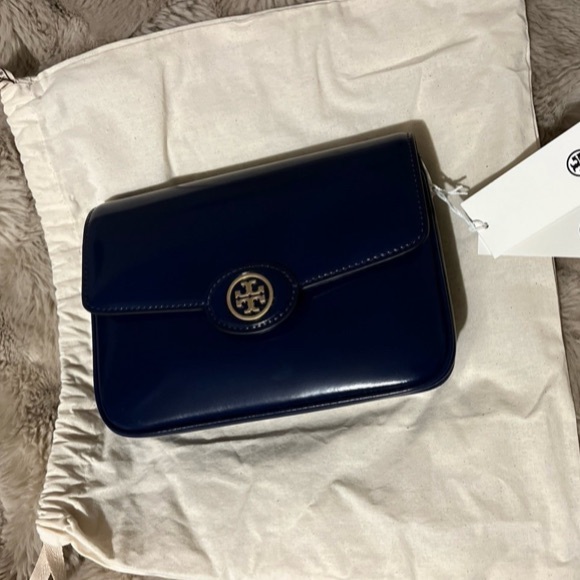 NWT Tory Burch Robinson Spazzolato Convertible Shoulder Bag - Picture 9 of 9